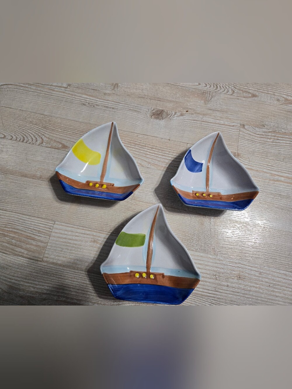 Beau Rivage Sailboat Ceramic Dishes Set